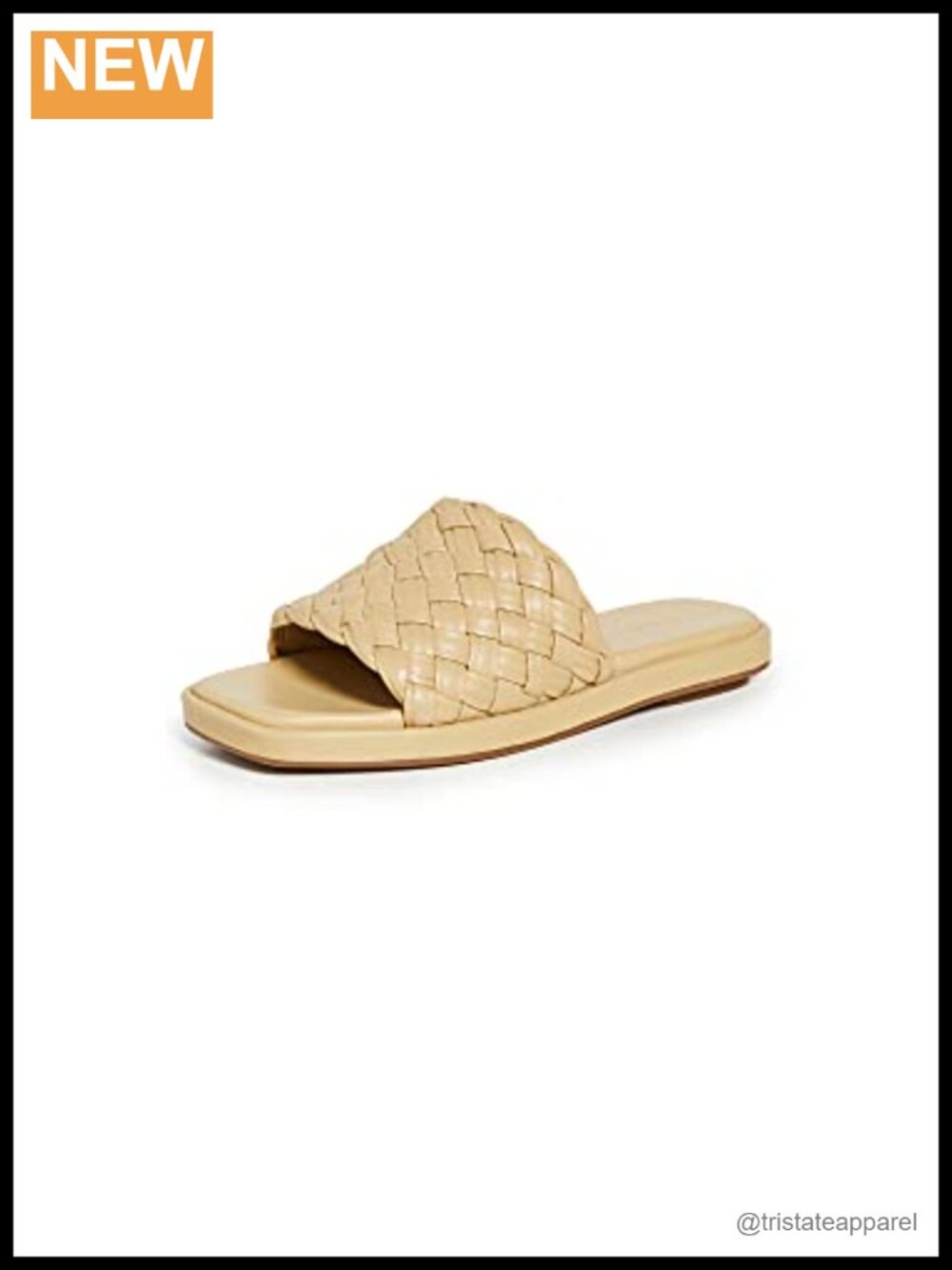 Leather Slip On Slide Sandal Slingback Round Toe Casual Outdoor